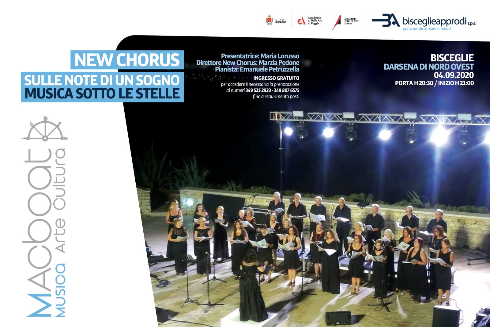 New Chorus â€œSulle note di un sogno â€“ Musica sotto le stelleâ€ â€“ Bisceglie  Approdi SpA