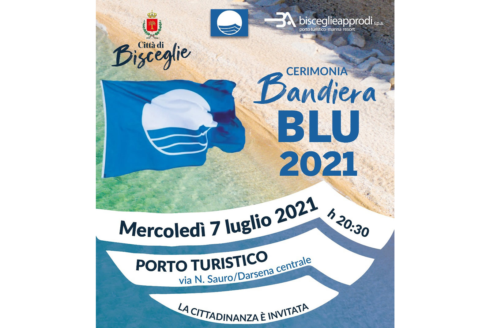 Cerimonia Bandiera Blu 2021 – Bisceglie Approdi